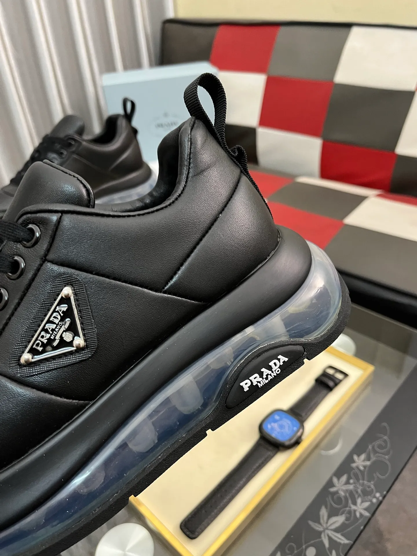 Men's Men's Shoes💰640⌚️⌚️《PRADA*》The latest and most popular casual shoes, top brand [seduce] luxury~purchase, top~quality. [Strong] The upper is made of imported breathable cowhide with cloth material ➕ breathable sheepskin feet (•) and fine workmanship. Code number: 38-442️⃣Colors available